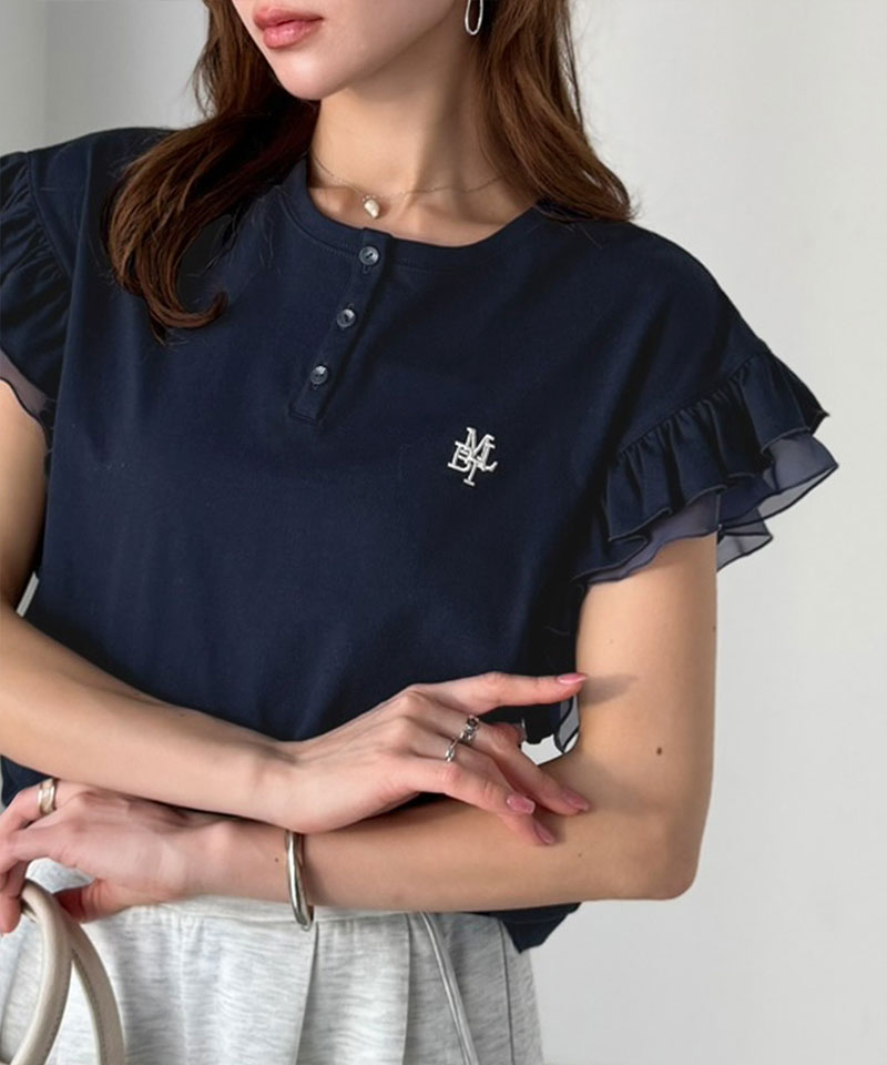 【mily bilet】 きれいめ 半袖 tシャツ レディース ロゴ トップス きれいめ カジュアル ふわっと 華やか | classicalelf | 14