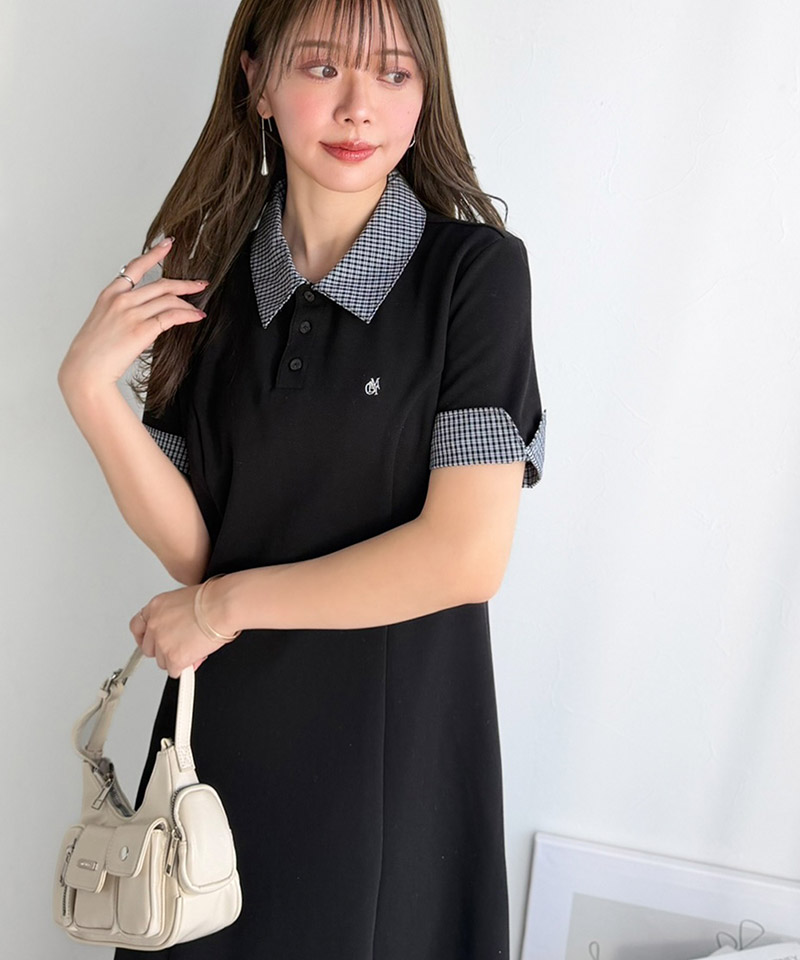 【mily bilet】ワンピース 半袖 ロング レディース ポロワンピース ロング丈 大人可愛い カジュアル 鹿の子 | classicalelf | 09