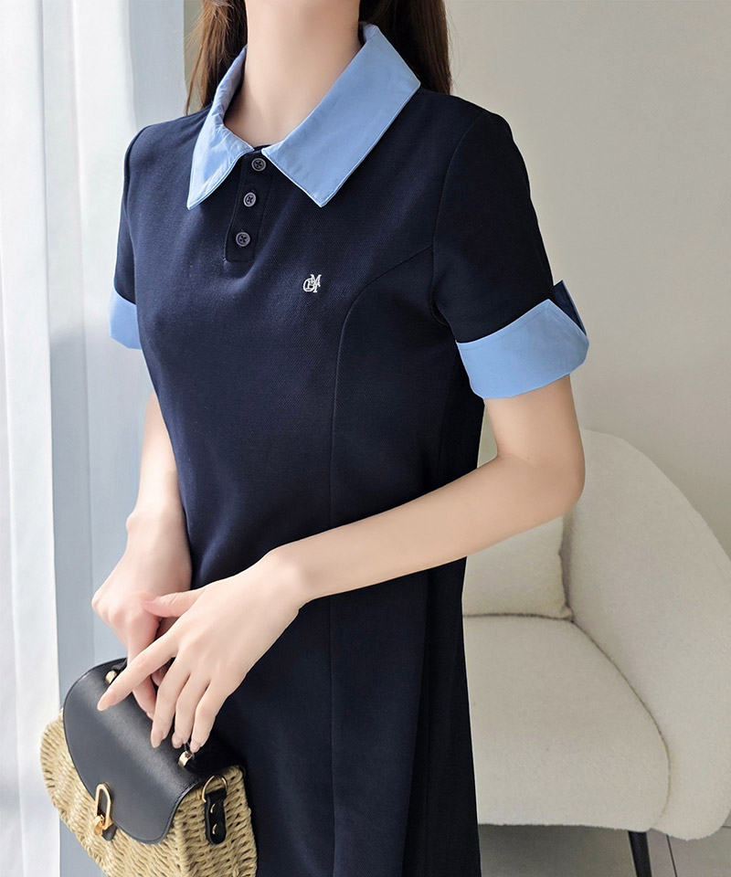 【mily bilet】ワンピース 半袖 ロング レディース ポロワンピース ロング丈 大人可愛い カジュアル 鹿の子 | classicalelf | 13