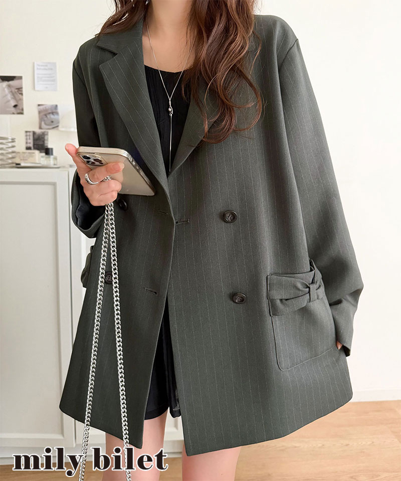 【mily bilet】リボンポケットテーラードジャケット　mily bilet クラシカルエルフ mi1329107 | classicalelf