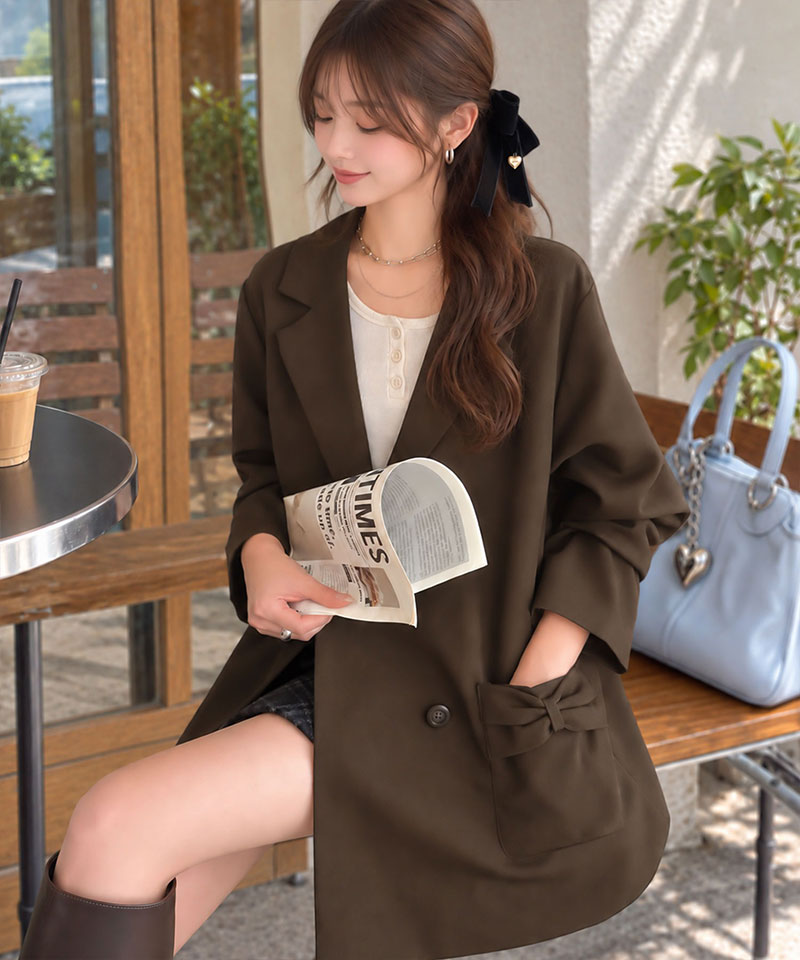 【mily bilet】リボンポケットテーラードジャケット　mily bilet クラシカルエルフ mi1329107 | classicalelf | 11