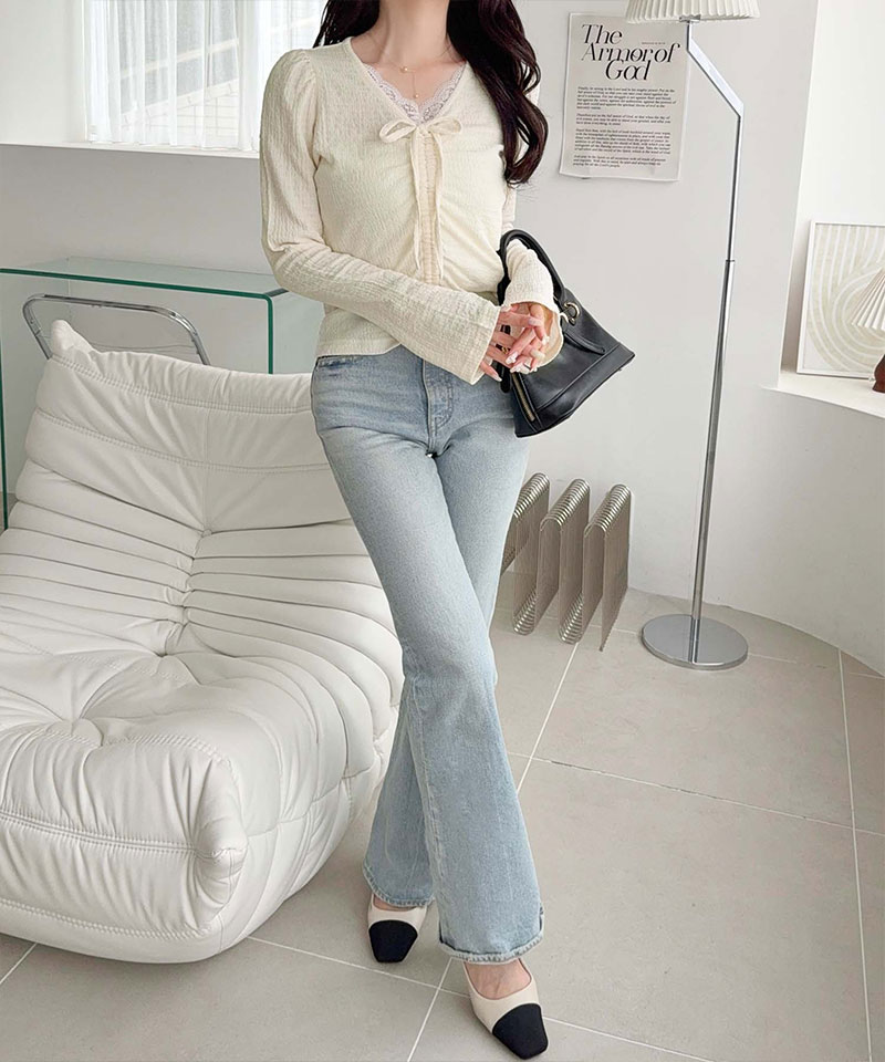 【mily bilet】レースドッキングパフスリーブジャガードトップス mily bilet クラシカルエルフ mi1359080 | classicalelf | 06