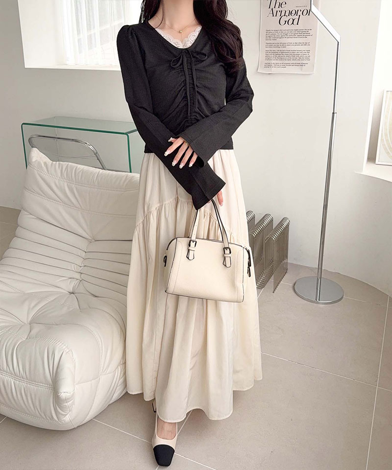 【mily bilet】レースドッキングパフスリーブジャガードトップス mily bilet クラシカルエルフ mi1359080 | classicalelf | 09