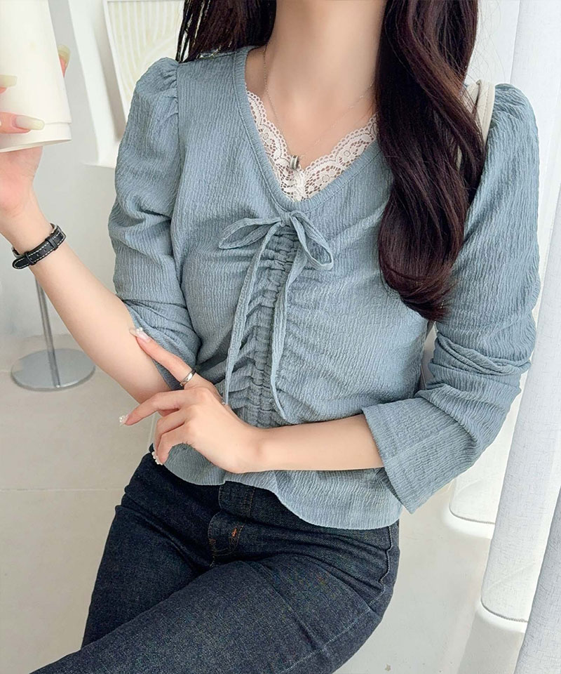 【mily bilet】レースドッキングパフスリーブジャガードトップス mily bilet クラシカルエルフ mi1359080 | classicalelf | 13