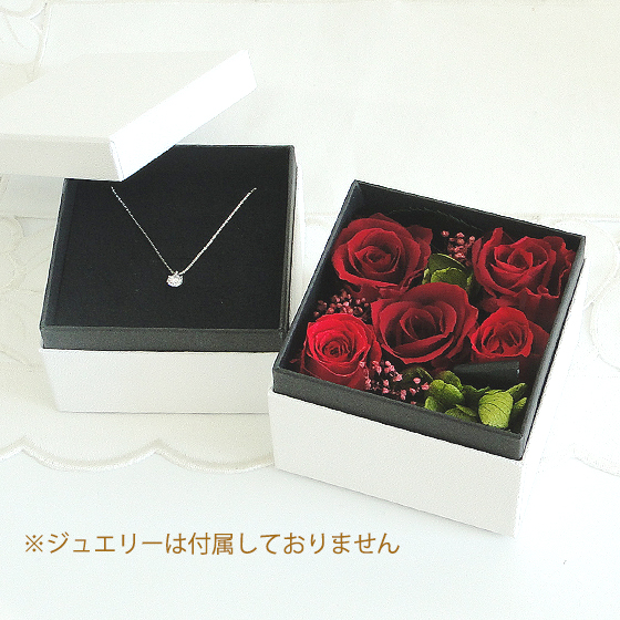 商品画像４ 枯れないお花 プリザーブドフラワー ジュエリーボックス