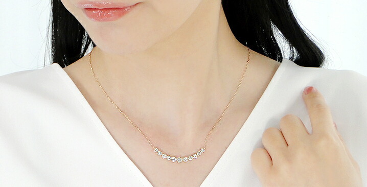 極美品⭐️K18刻印 ダイヤモンド ネックレス 1カラット●送料無料！ Classic CHESS K18YG 1.0ct ダイヤモンド ライン ネックレス