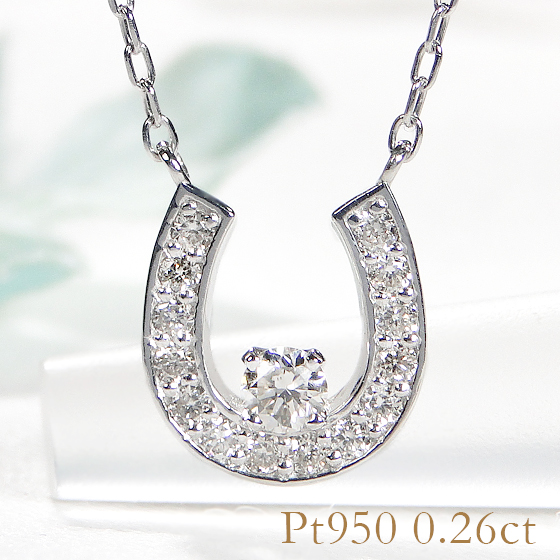 194Ne【馬蹄】ホースシュー　ネックレス　CZ　1粒ダイヤ　K18コート 194Ne【馬蹄】ホースシュー ネックレス CZ 1粒ダイヤ K18コート