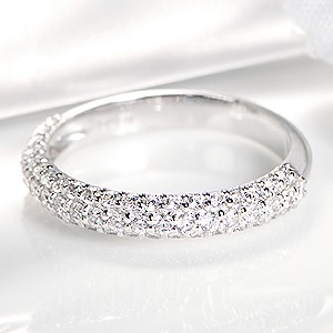 Classic CHESS ダイヤモンド エタニティ パヴェ リング 送料無料