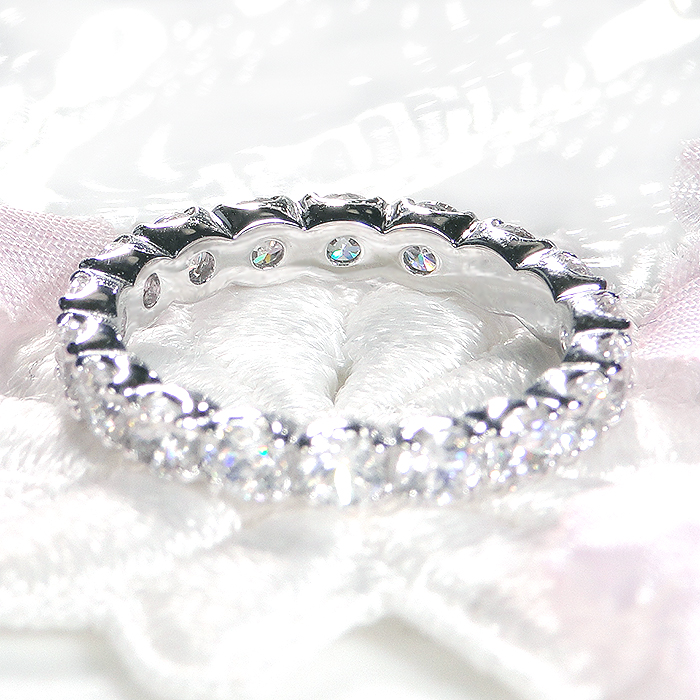 クラシックフルエタニティリング 即購入可 20251106-99 Classic CHESS（クラシックチェス） pt950 2ctUP フルエタニティリング