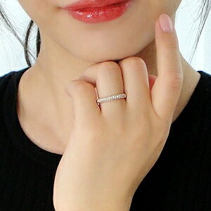 商品画像３ K18PG ダイヤモンド パヴェ リング 0.5ct SI