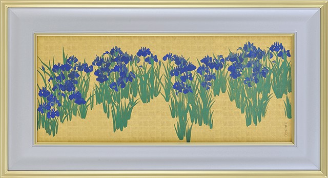 尾形光琳 燕子花図屏風 左隻 右隻　セット アート 額縁 インテリア 尾形光琳 燕子花図 右隻・左隻セット 複製画 巧藝画 大塚巧藝社