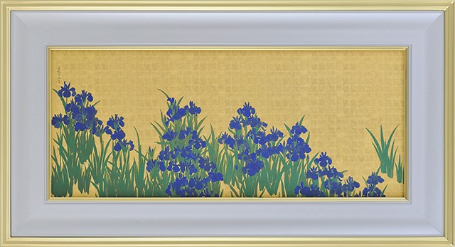 尾形光琳 燕子花図 右隻・左隻セット 複製画 巧藝画 大塚巧藝社