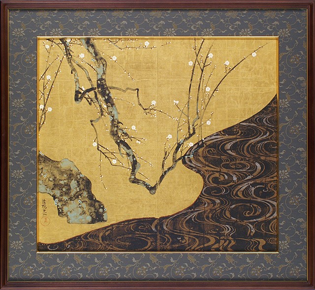 『紅白梅図・左隻』 国宝