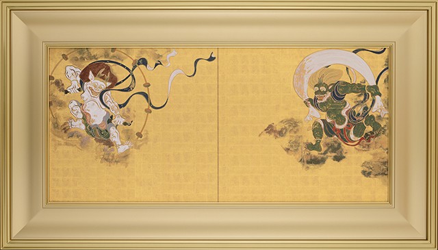 俵屋宗達 風神雷神図 額・掛軸 複製画 巧藝画 大塚巧藝社 受注