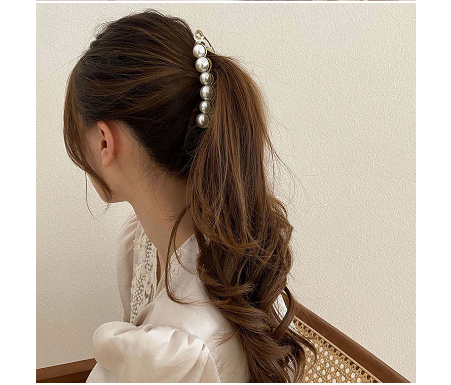 パール ヘアクリップ 大きめ