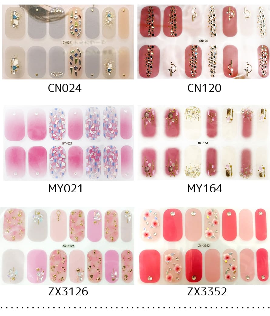 ネイルシール 10枚セット ハンド フット 3d 韓国風 貼るだけ バーゲンで フルカバー 花