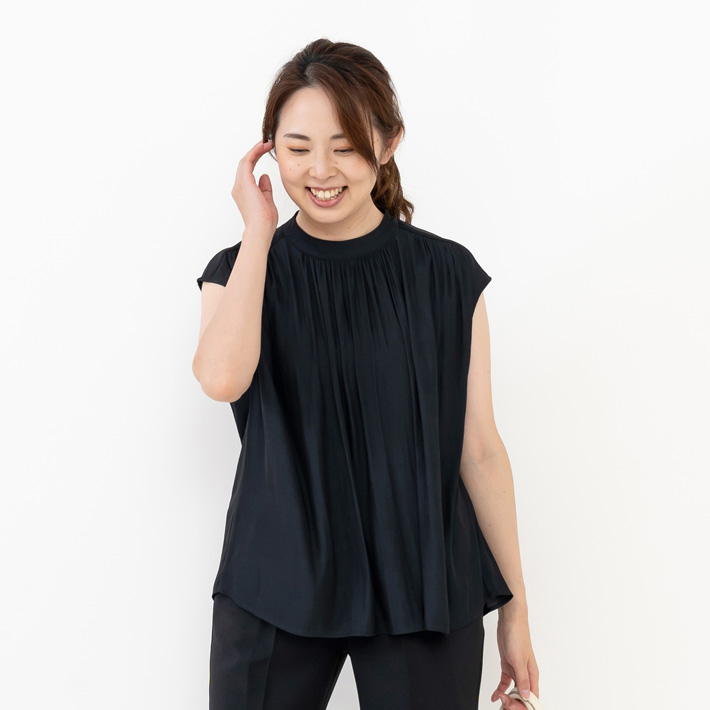 Spick and Span フロントギャザーノースリーブブラウス Spick & Span（スピックアンドスパン）の「フロントギャザー