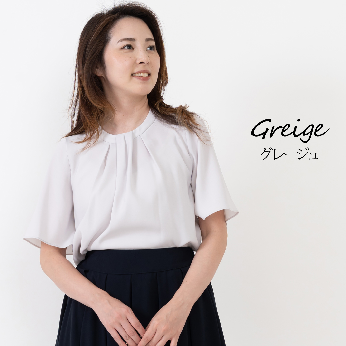「日本製」 ブラウス レディース 半袖 夏 タック ボウタイ風 フォーマル きれいめ ブラックフォーマル 白 黒 演奏会 法事 法要 母 服装 顔合わせ |  | 02