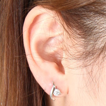 プリンセス リーフCZピアス