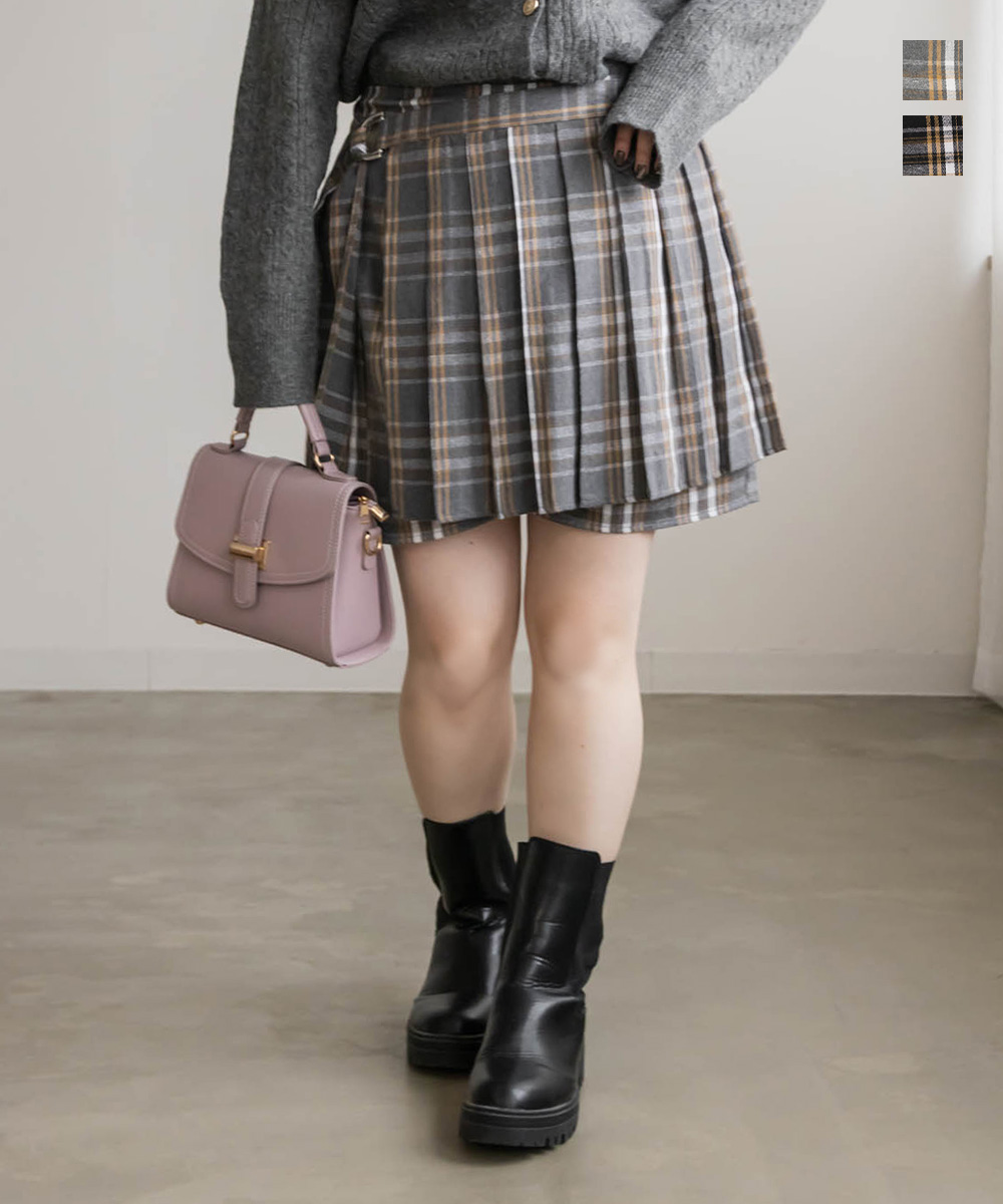 チェック柄ショートスカートパンツ Amazon.co.jp: [ShuMing]レディース ショートパンツ キュロット
