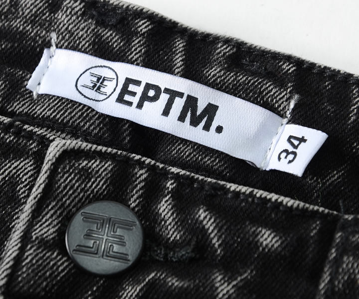 EPTM エピトミ デニムパンツ ダメージ ウォッシュ サイドリフレクター