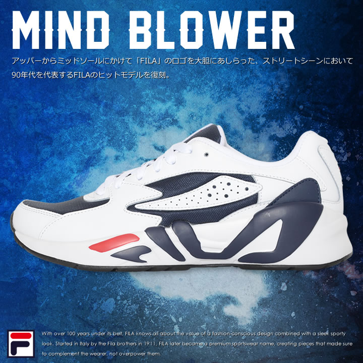 FILA★MINDBLOWER★レトロ★バイカラー★ロゴ★兼用 FILA フィラ スニーカー シューズ MINDBLOWER (F0182-0422