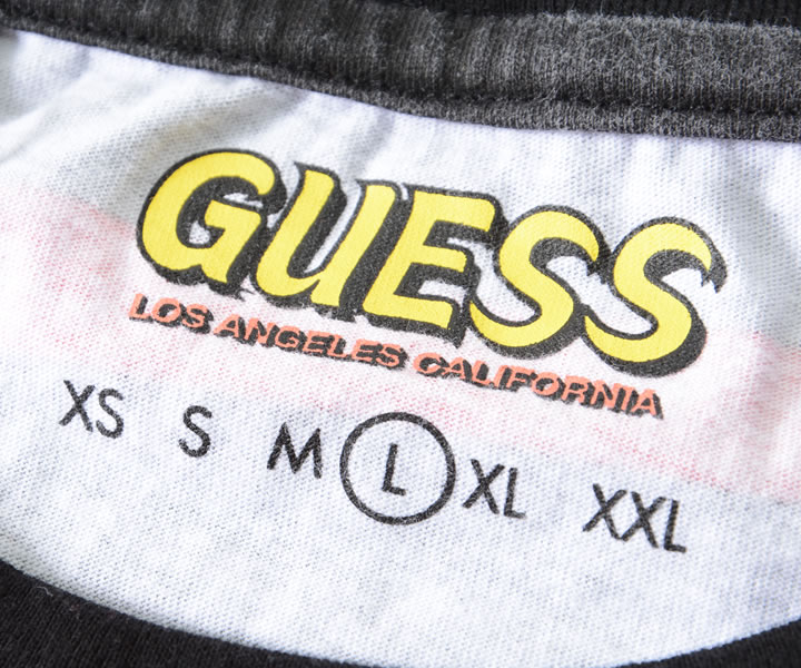GUESS ゲス Tシャツ 半袖 ボーダー柄 DISENEY ディズニー コラボ