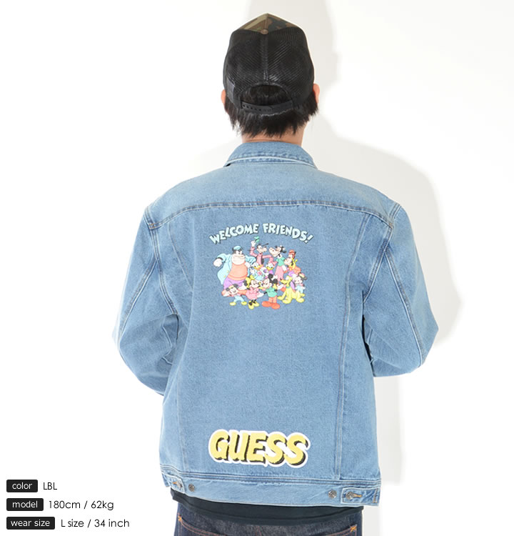 GUESS ゲス デニムジャケット キャラクター DISENEY ディズニー コラボ (ML1D7781DM) セール : guess0901 :  CLEVER-HEADS クレバーヘッズ - 通販 - Yahoo!ショッピング