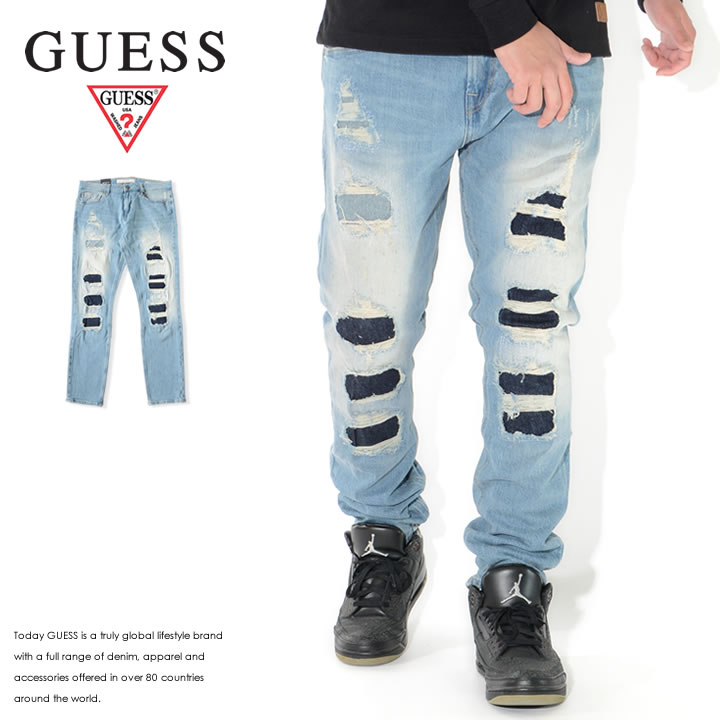 GUESS ゲス デニムパンツ ジーンズ ダメージ加工 クラッシュ (M1GAN3R47I0) セール : guess1201 :  CLEVER-HEADS クレバーヘッズ - 通販 - Yahoo!ショッピング