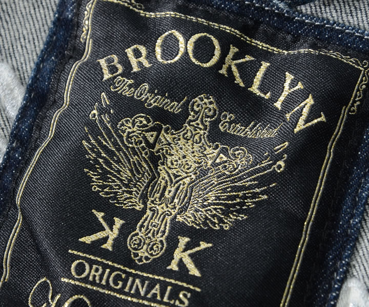 Karl Kani（カールカナイ） デニムジャケット 左胸USロゴ刺繍