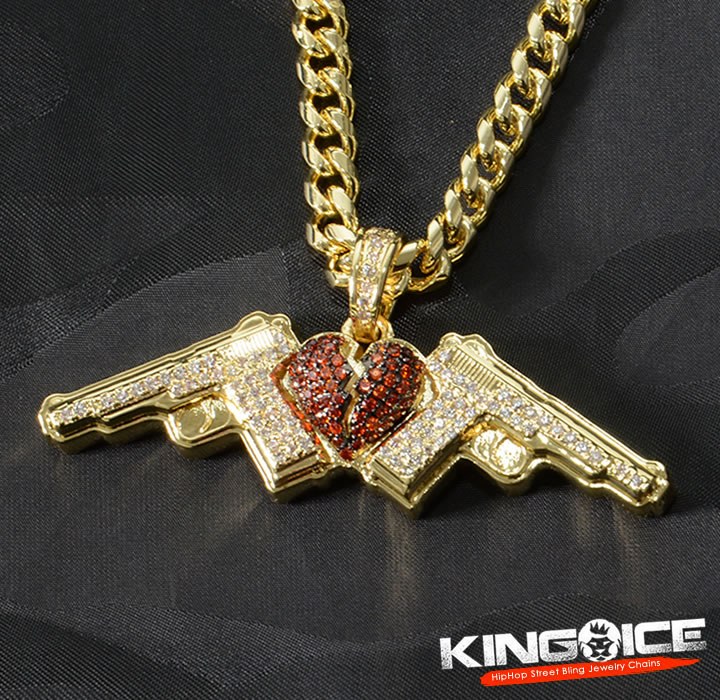 KING ICE キングアイス ネックレス ゴールドチェーン NLE Choppa KING ICE キングアイス ネックレス ゴールドチェーン NLE Choppa