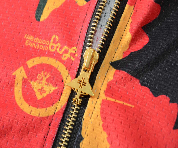 LRG エルアールジー トラックジャケット ジャージ メッシュ 総柄
