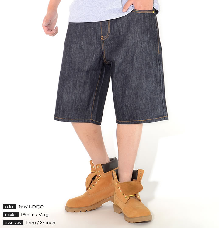 LRG エルアールジー ショートパンツ デニム ノンウォッシュ