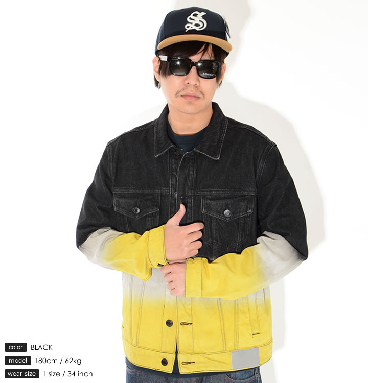 MISHKA ミシカ デニムジャケット グラデーション ベアモップ