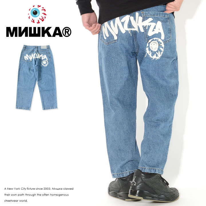 MISHKA ミシカ デニムパンツ ストレート ペイント バックロゴプリント (M61000903) セール : mishka12122 :  CLEVER-HEADS クレバーヘッズ - 通販 - Yahoo!ショッピング