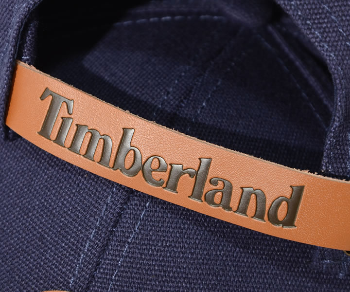 Timberland ツリー メタルロゴ レザーストラップ キャップ Timberland TIMBERLAND ティンバーランド ローキャップ レザー