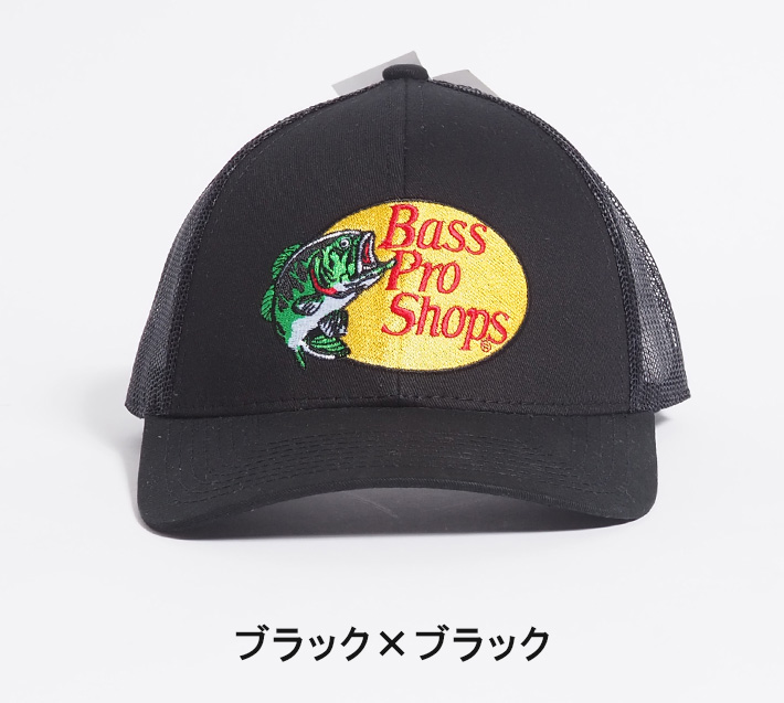 バスプロショップ　キャップ Bass Pro Shop バスプロショップス メッシュキャップ ネイビー