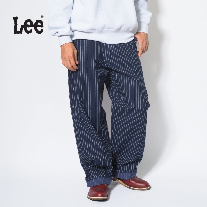 Lee（リー） ペインターパンツ デニム ヒッコリー ワイド ルーズ ユニ