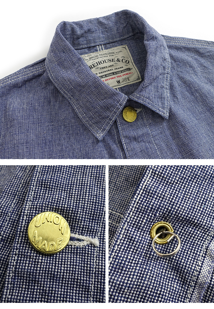 WAREHOUSE（ウエアハウス） WAREHOUSE Lot 2195 INDIGO PINCHECK