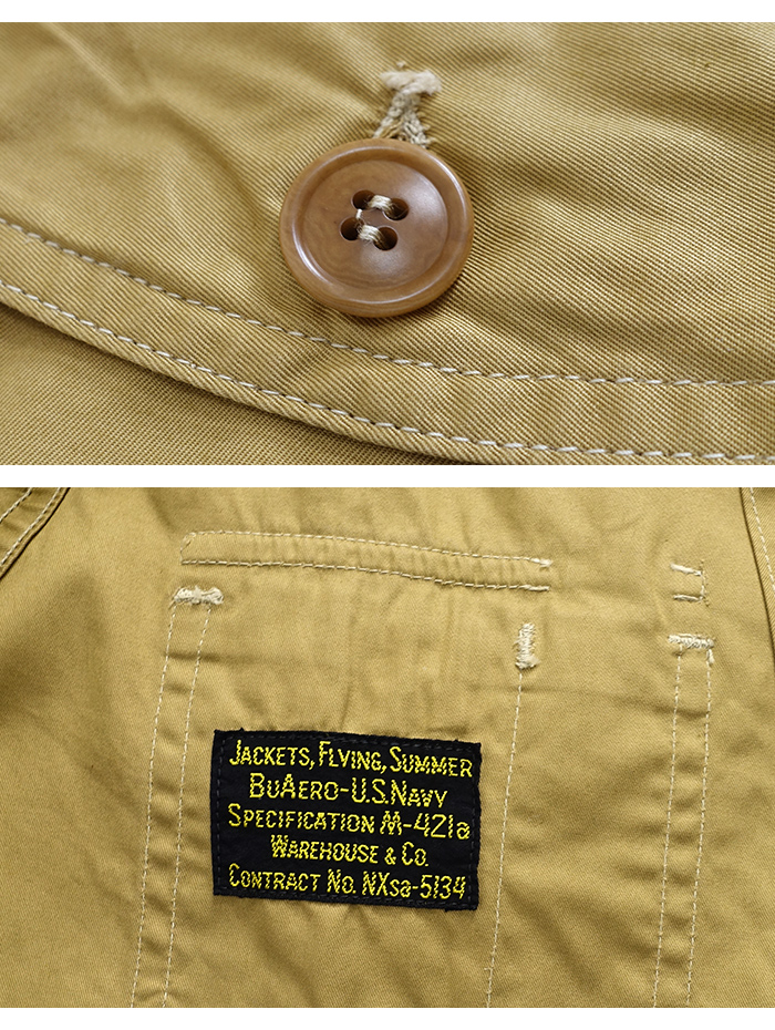WAREHOUSE（ウエアハウス） WAREHOUSE Lot 2219 JACKET,FLYING,SUMMER