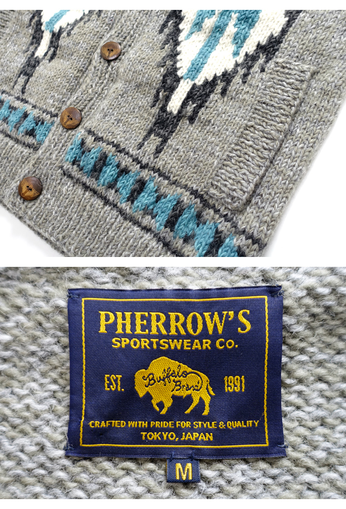 Pherrow's フェローズ [22W-PNS-CARDIGAN] ネパール産