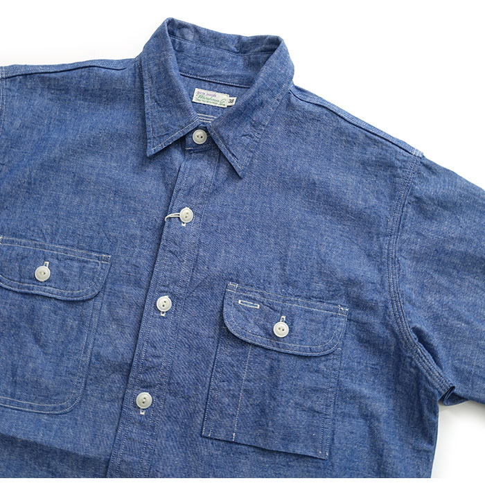 WAREHOUSE（ウエアハウス） [3048] 長袖 シャンブレー ワークシャツ