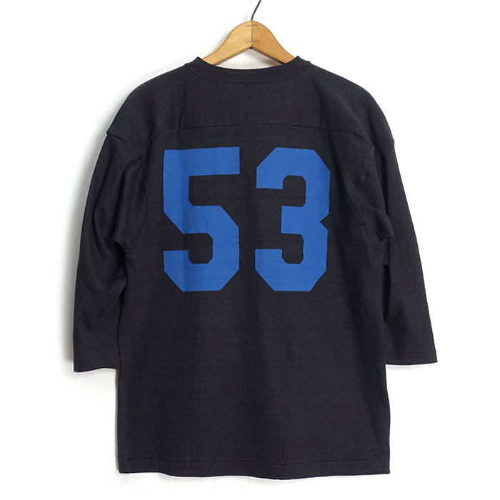 WAREHOUSE（ウエアハウス） [4063BLUE] 7分袖 フットボールTシャツ