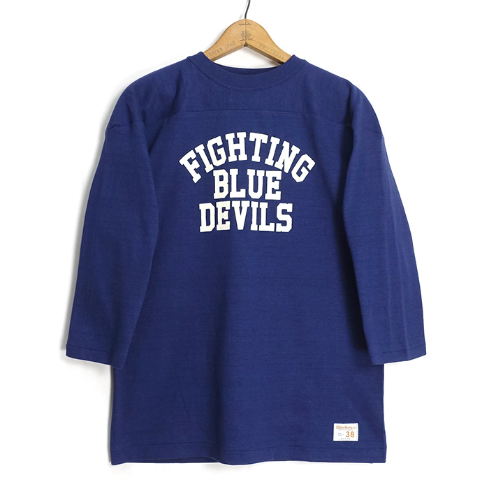 WAREHOUSE（ウエアハウス） [4063BLUE] 7分袖 フットボールTシャツ