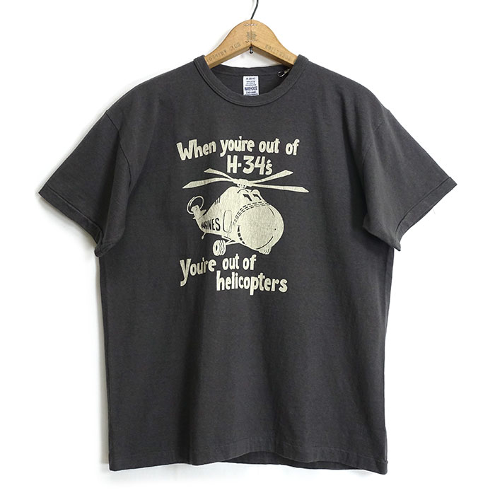 [メール便可]ウエアハウス WAREHOUSE [4064HELI] セコハン 半袖 Tシャツ "HELICOPTERS" 日本製｜cleverwebshop｜04