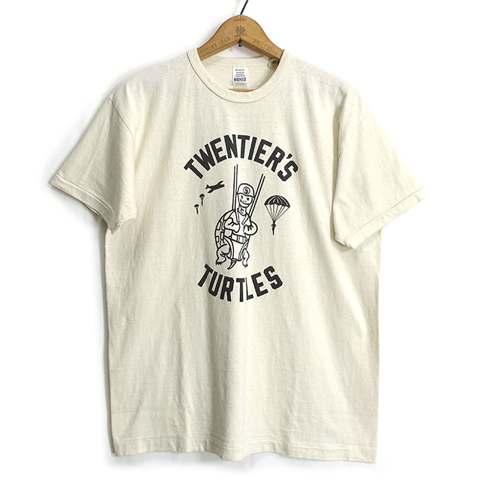 [メール便可]ウエアハウス WAREHOUSE [4064TUR] セコハン 半袖 Tシャツ "TURTLES" 日本製｜cleverwebshop｜02