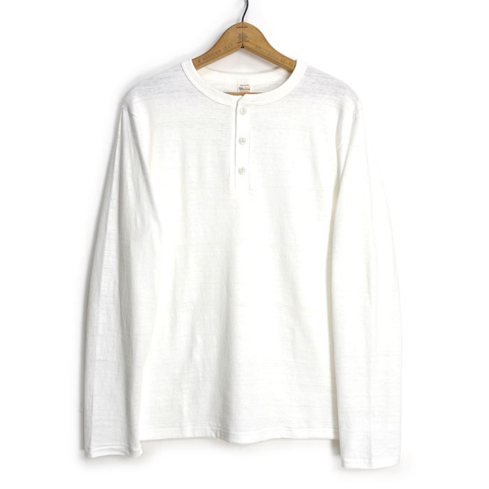 WAREHOUSE（ウエアハウス） [5907] 無地 長袖 ヘンリーネック Tシャツ