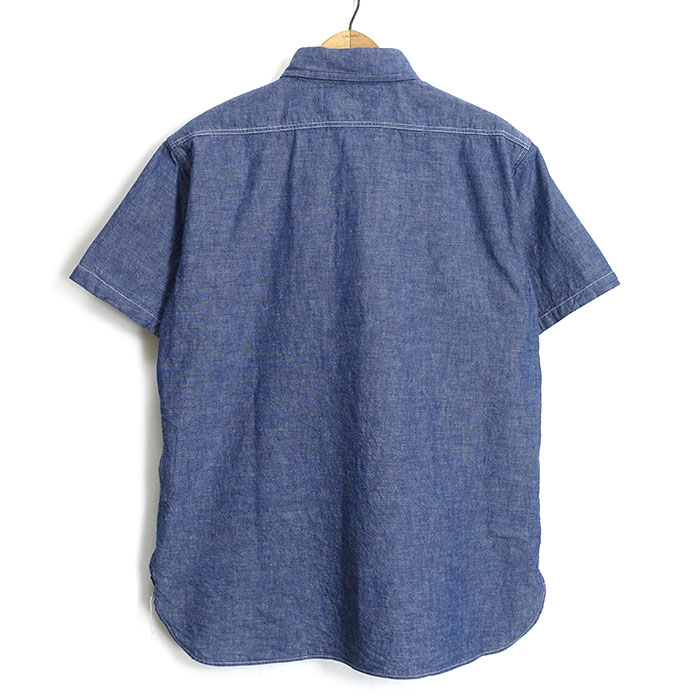 BUZZ RICKSON'Sバズリクソンズ半袖ワークシャツ（L）　BR35856 BUZZ RICKSON'S バズリクソンズ BuzzRickson's [BR35856] 半袖 ブルー