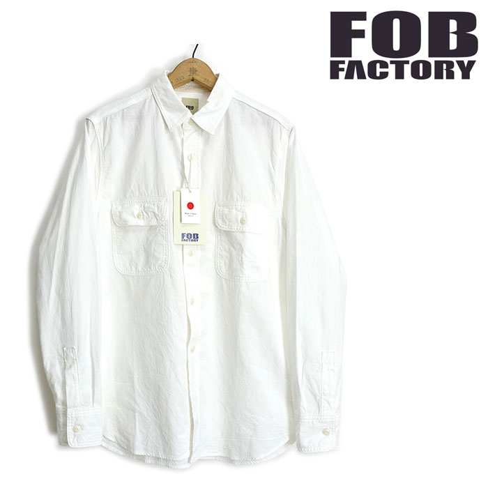 FOBファクトリー [F3496] 長袖 オックス ワークシャツ OX WORK SHIRT