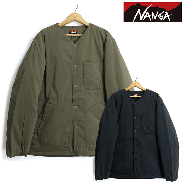 【極美品】 NANGA タキビ リップストップ リバーシブル ダウンカーディガン 極美品】 NANGA タキビ リップストップ リバーシブル ダウン
